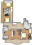 Floorplan Apartment 15 Haus Vorstatt in Fiss