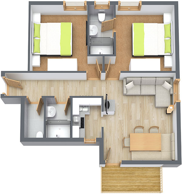 Floorplan Apartment 12 Haus Vorstatt in Fiss